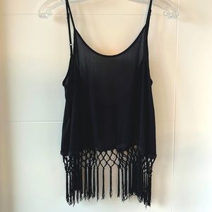 Boho open back tank